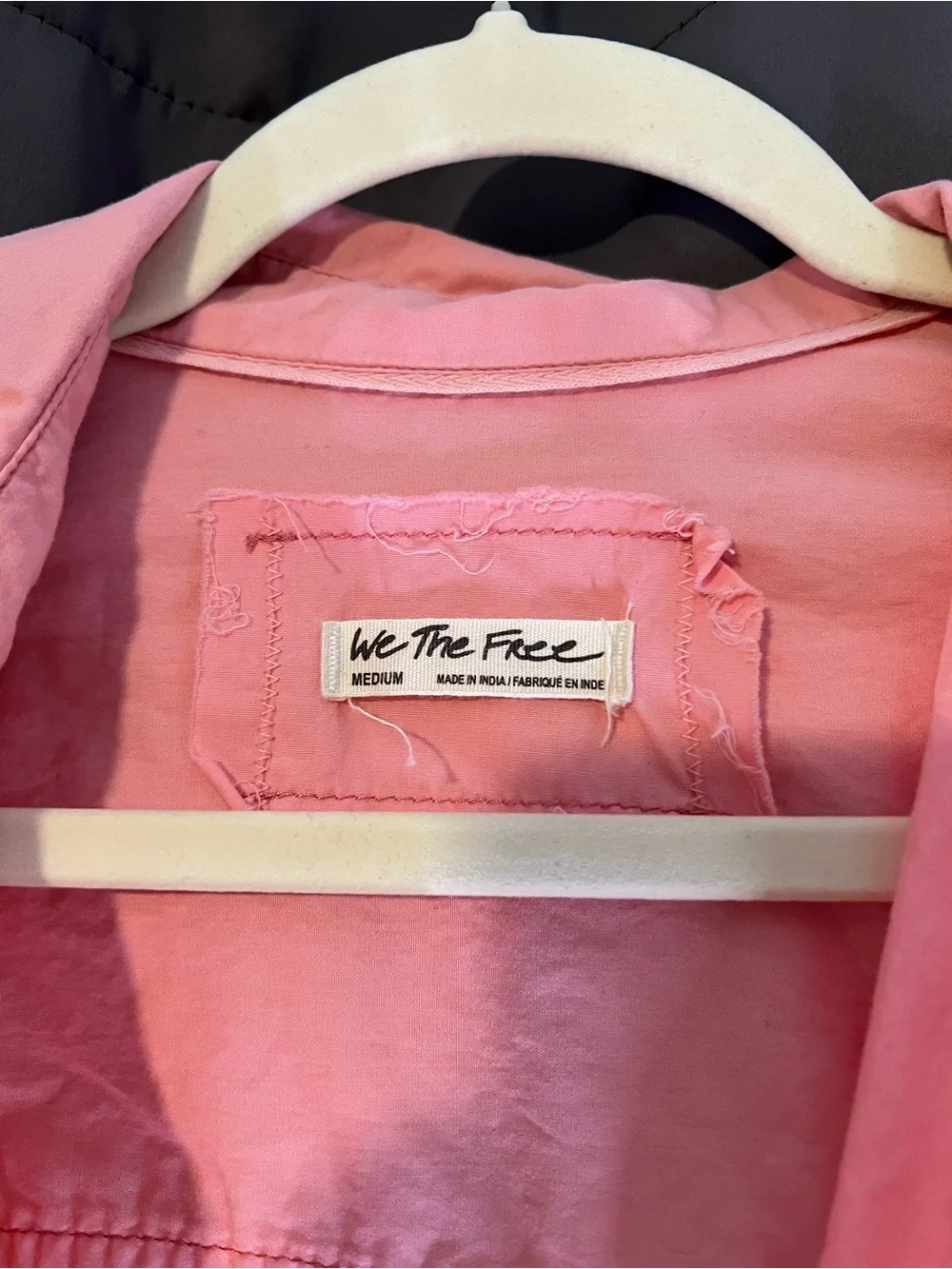 We The Free Girls Coral Pink Button-Down Shirt